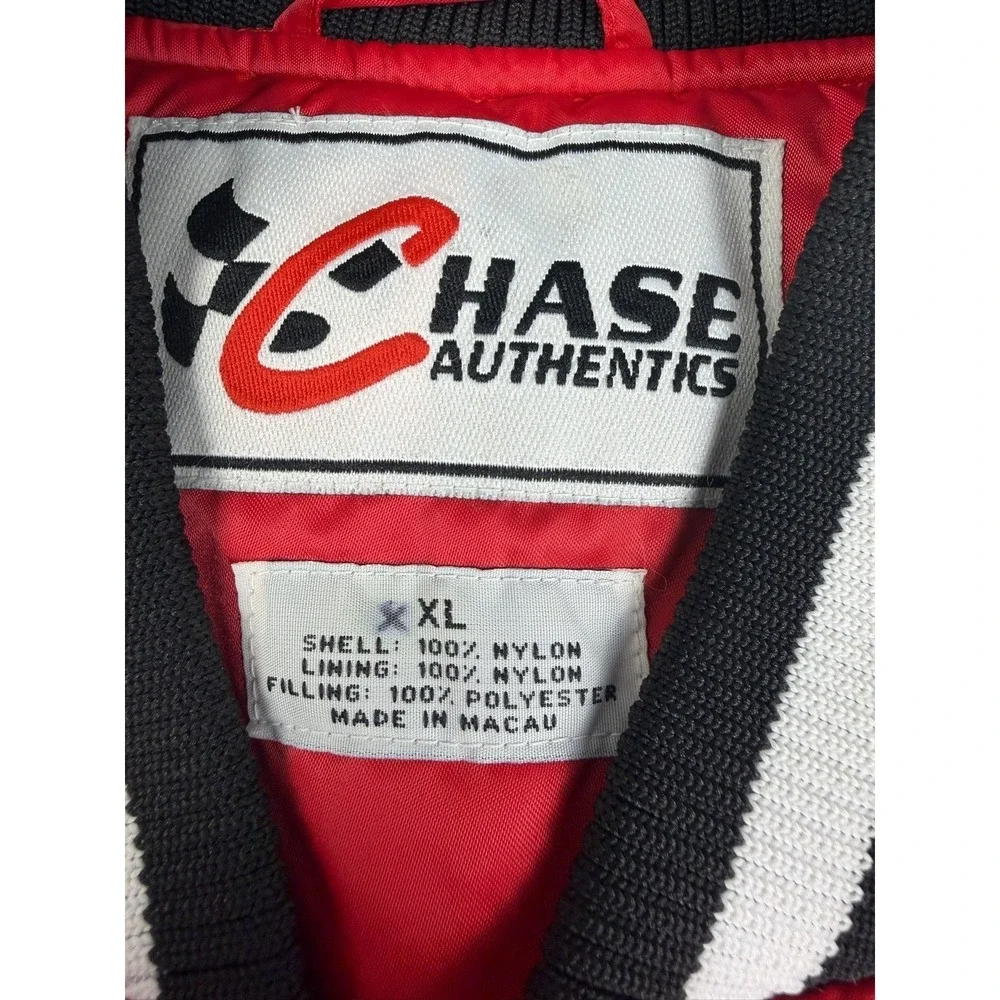 VTG‎ Chase Authentics NASCAR Budweiser Dale Earnhardt Jr Jacket Red Mens L NWOT